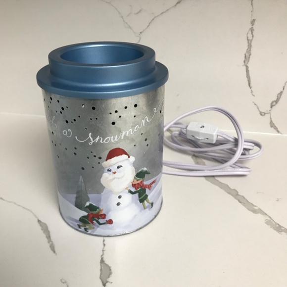 Snowman Metal Night Light Christmas Decor ‘Let’s Build A Snowman’ - Picture 2 of 8